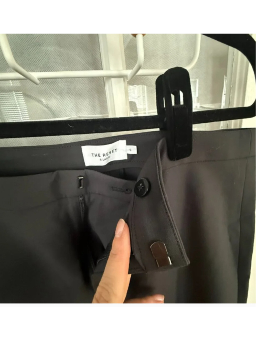 R Label Charcoal Grey Black Ankle Pants Small - Picture 15 of 15
